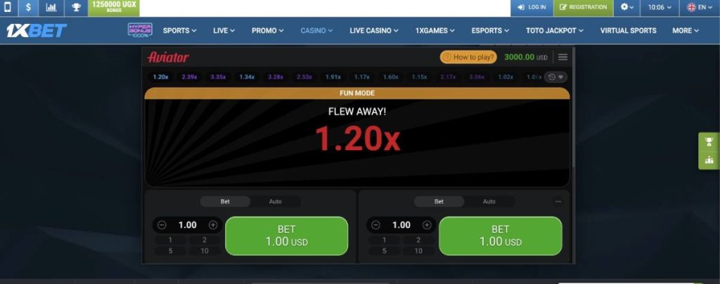 Find Aviator at 1xbet and place your bets within a given time period and watch the multiplier grow with every second