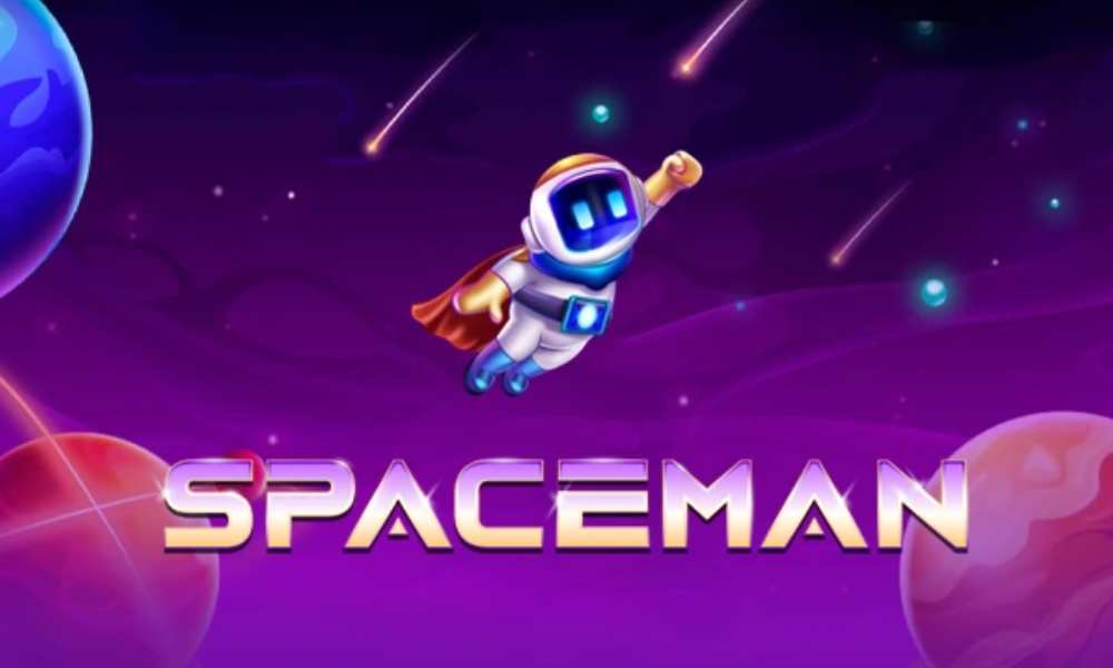 Spaceman game features a space theme with a man in a space suit. 